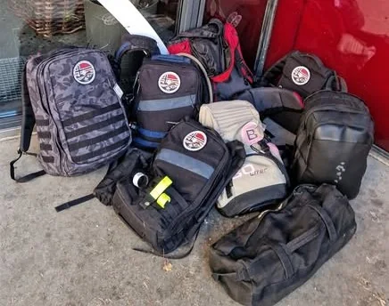 Loaner rucks with Polaris patches